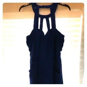 Royal blue romper